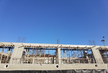 building construction structure cement irons development