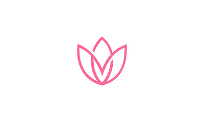 abstract flower logo