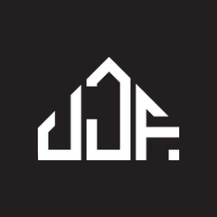 JJF letter logo design on Black background. JJF creative initials letter logo concept. JJF letter design. 