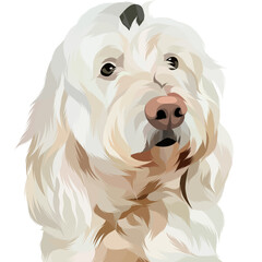 Dog vector colorful illustration