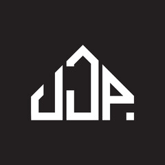 JJP letter logo design on Black background. JJP creative initials letter logo concept. JJP letter design. 