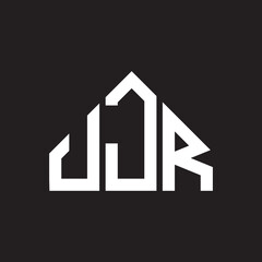 JJR letter logo design on Black background. JJR creative initials letter logo concept. JJR letter design. 