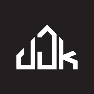 JJK letter logo design on Black background. JJK creative initials letter logo concept. JJK letter design. 