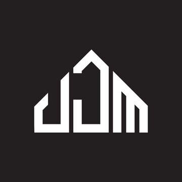 JJM letter logo design on Black background. JJM creative initials letter logo concept. JJM letter design. 