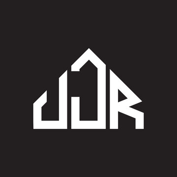 JJR letter logo design on Black background. JJR creative initials letter logo concept. JJR letter design. 