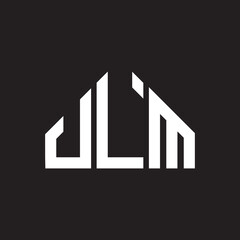 JLM letter logo design on Black background. JLM creative initials letter logo concept. JLM letter design. 
