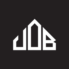 UOB letter logo design on black background. UOB  creative initials letter logo concept. UOB letter design.