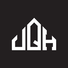 UQH letter logo design on black background. UQH   creative initials letter logo concept. UQH letter design.