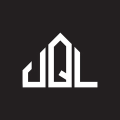 UQL letter logo design on black background. UQL  creative initials letter logo concept. UQL letter design.