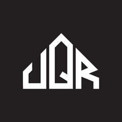 UQR letter logo design on black background. UQR  creative initials letter logo concept. UQR letter design.