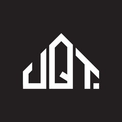 UQT letter logo design on black background. UQT  creative initials letter logo concept. UQT letter design.