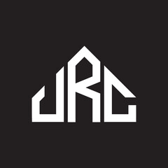 URC letter logo design on black background. URC  creative initials letter logo concept. URC letter design.