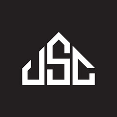 USC letter logo design on black background. USC  creative initials letter logo concept. USC letter design.