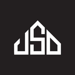 USO letter logo design on black background. USO  creative initials letter logo concept. USO letter design.