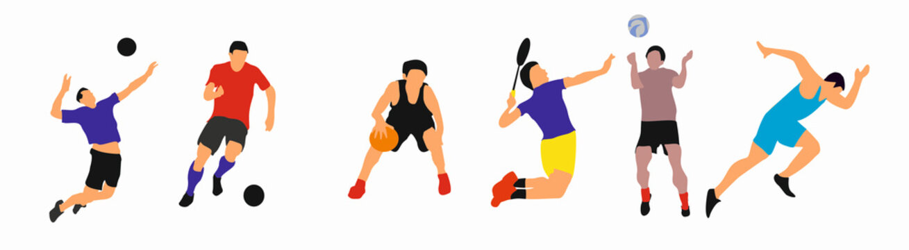 Athletic People Doing Various Kinds Of Sports