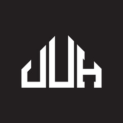 UUH letter logo design on black background. UUH  creative initials letter logo concept. UUH letter design.