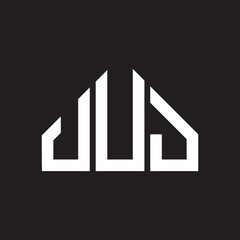 UUJ letter logo design on black background. UUJ creative initials letter logo concept. UUJ letter design. 