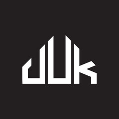 UUK letter logo design on black background. UUK  creative initials letter logo concept. UUK letter design.