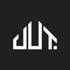 UUT letter logo design on black background. UUT  creative initials letter logo concept. UUT letter design.
