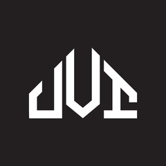 UVI letter logo design on black background. UVI creative initials letter logo concept. UVI letter design. 