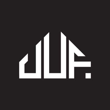 UUF letter logo design on black background. UUF  creative initials letter logo concept. UUF letter design.