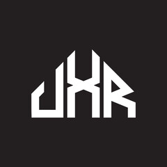 UXR letter logo design on black background. UXR  creative initials letter logo concept. UXR letter design.