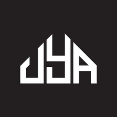 UYA letter logo design on black background. UYA  creative initials letter logo concept. UYA letter design.