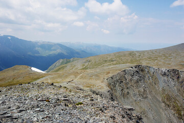 Fototapeta na wymiar Mountain Altai landscape, Russia. Karaturek pass