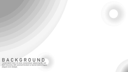 White abstract circle gradient background