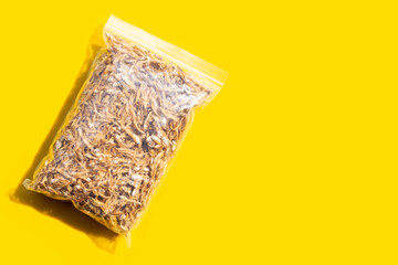 Dried anchovy in plastic bag