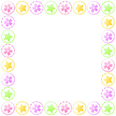 組み飴のフレーム　正方形