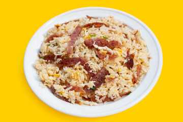 Fried rice with chinese sausage.