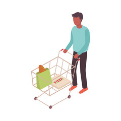 Supermarket Cart Visitor Composition