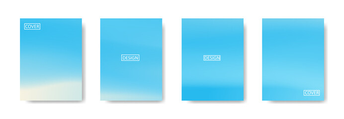 Set of abstract background with beautiful gradation color, colorful background for poster flyer banner backdrop.vertical banner.cool fluid background vector illustration