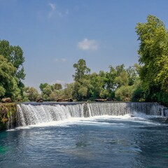 Manavgat waterfall in Antalya province of Turkey