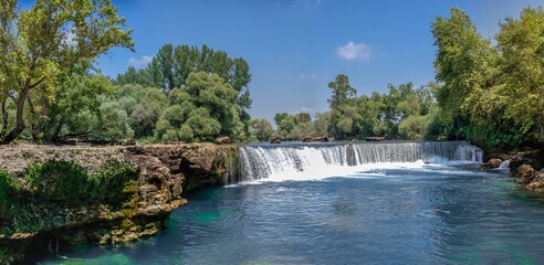 Manavgat waterfall in Antalya province of Turkey