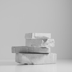 Empty background for cosmetic makeup product podium presentation