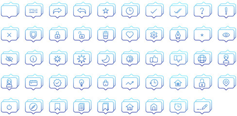 conversation icon set