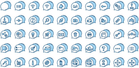 chat bubble icon set