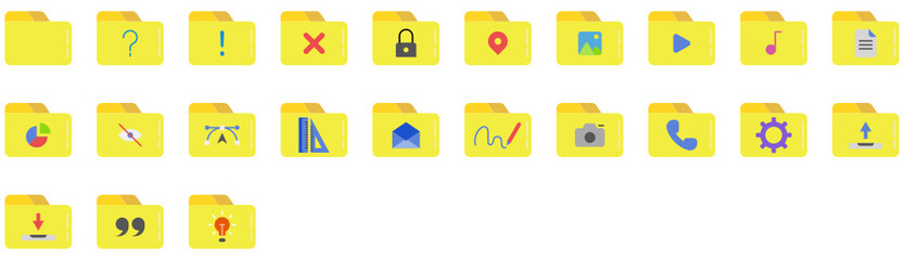 folder icon set