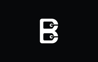 Shopping Modern and unique letter B initials logo design