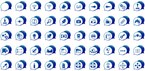 chat bubble icon set