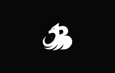 Dragon B Gaming Modern and unique  initials logo design