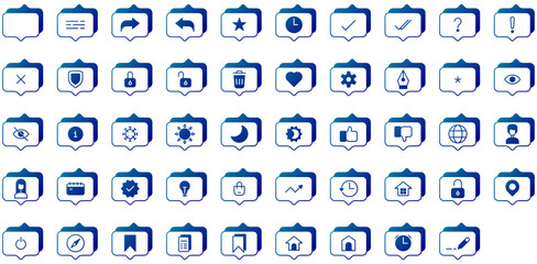 conversation icon set