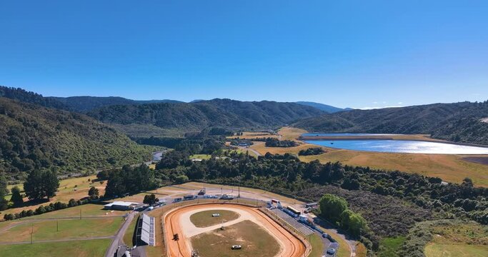 Flight over family Speedway towards Twin Lakes Upper Hutt - New Zealand