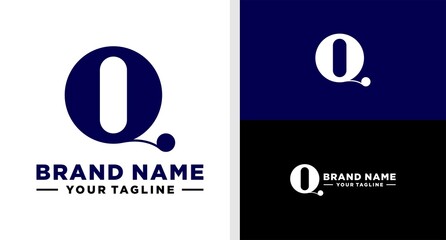 Fototapeta premium LETTER Q LOGO MONOGRAM CLASSIC EDITABLE