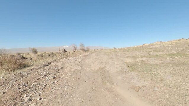 Driving On Armenian Gravel Roads