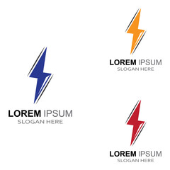 electric lightning logo, using modern vector illustration design concept.
