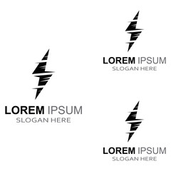electric lightning logo, using modern vector illustration design concept.