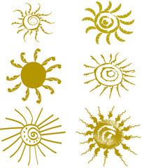 Bright cheerful sonya. A vector file is useful for creating your designs.